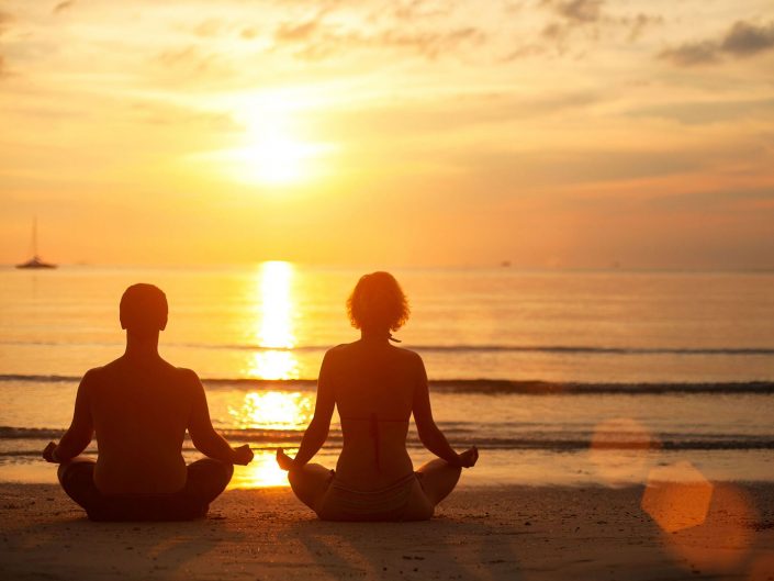 Belize Sunset Beach Yoga