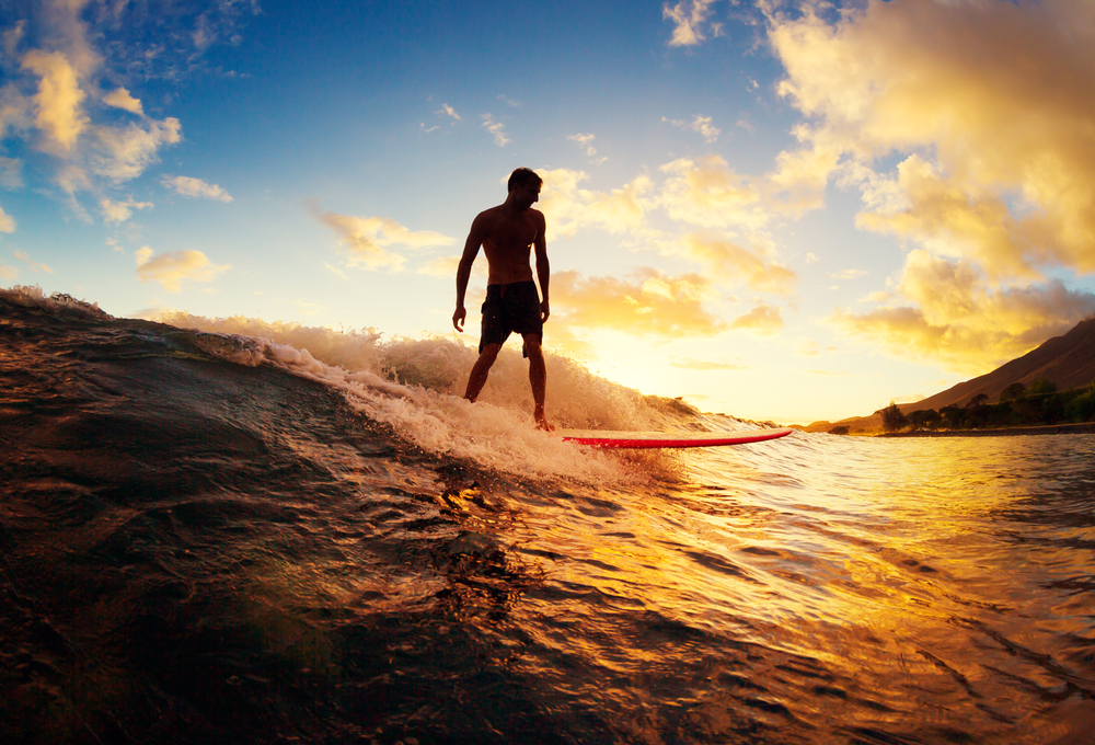 Improve health with surfing