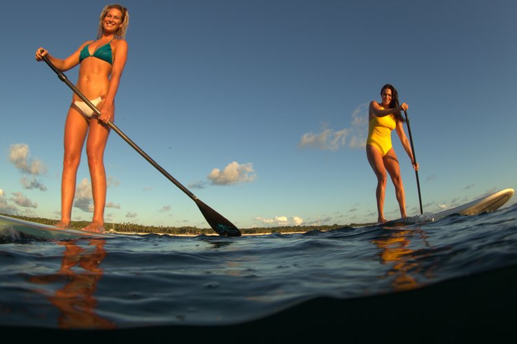 sup and surf in rote, indonesia