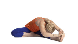 Yoga For Mental Health: one-legged head to knee pose